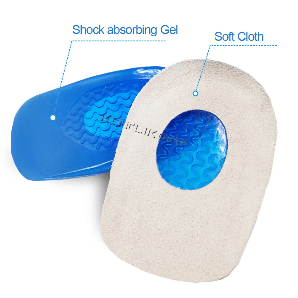 Silikon-Gel-Fersensporn-Pad für Fuß, Plantarfasziitis, Achillessehnenentzündung, Pflege, Schmerzlinderung, Einlegesohle, Einsätze, Fußpflege