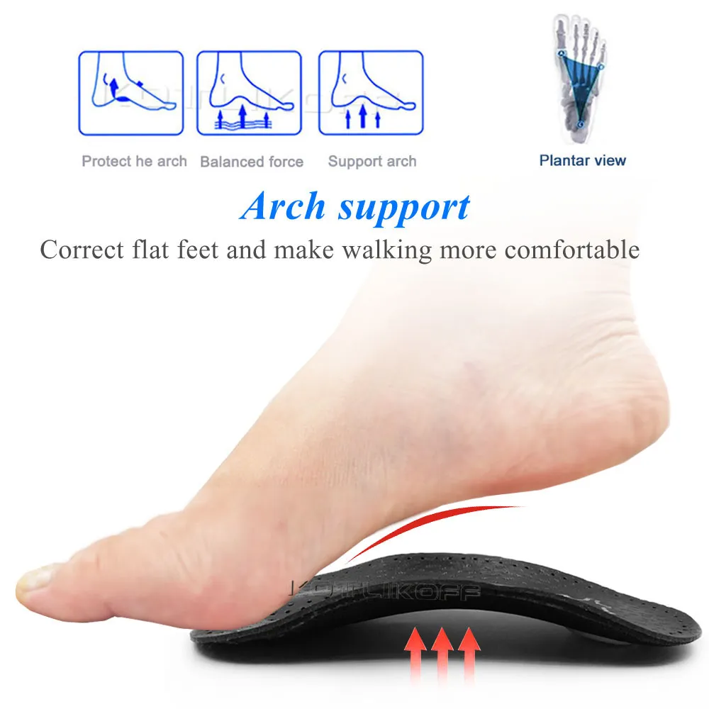 Semelles Orthop diques En Cuir Orthop diques Pieds Plats Talon