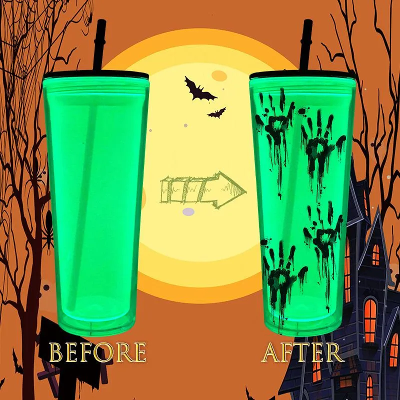 24 Oz Pre Drilled Acrylic Tumbler: Glow In The Dark... From  Liangjingjing_home, $14.26 | DHgate.Com