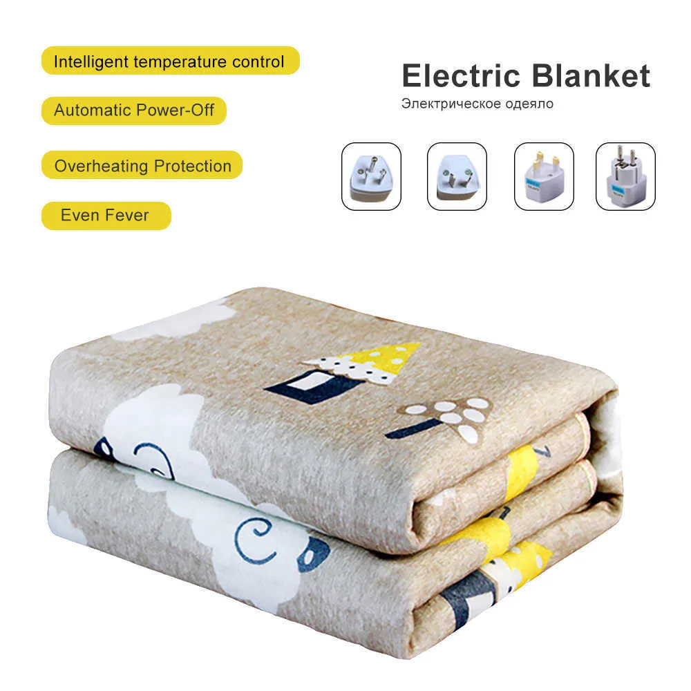 Blanket electric blanket v Plush Electric Heater Adjustable Body heated Control Winter thermal for massage Y2209