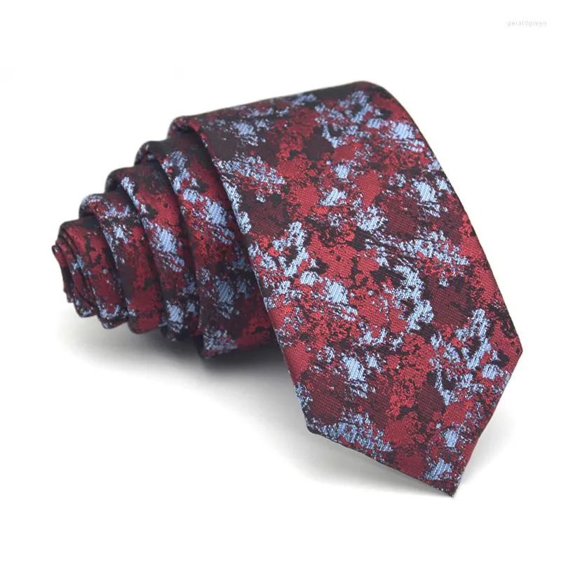 Bow Ties High Quality 2022 Brand Mens Tie Fashion Formal Floral Print Neck for Men Business Dress Suit Necktie Korean Style