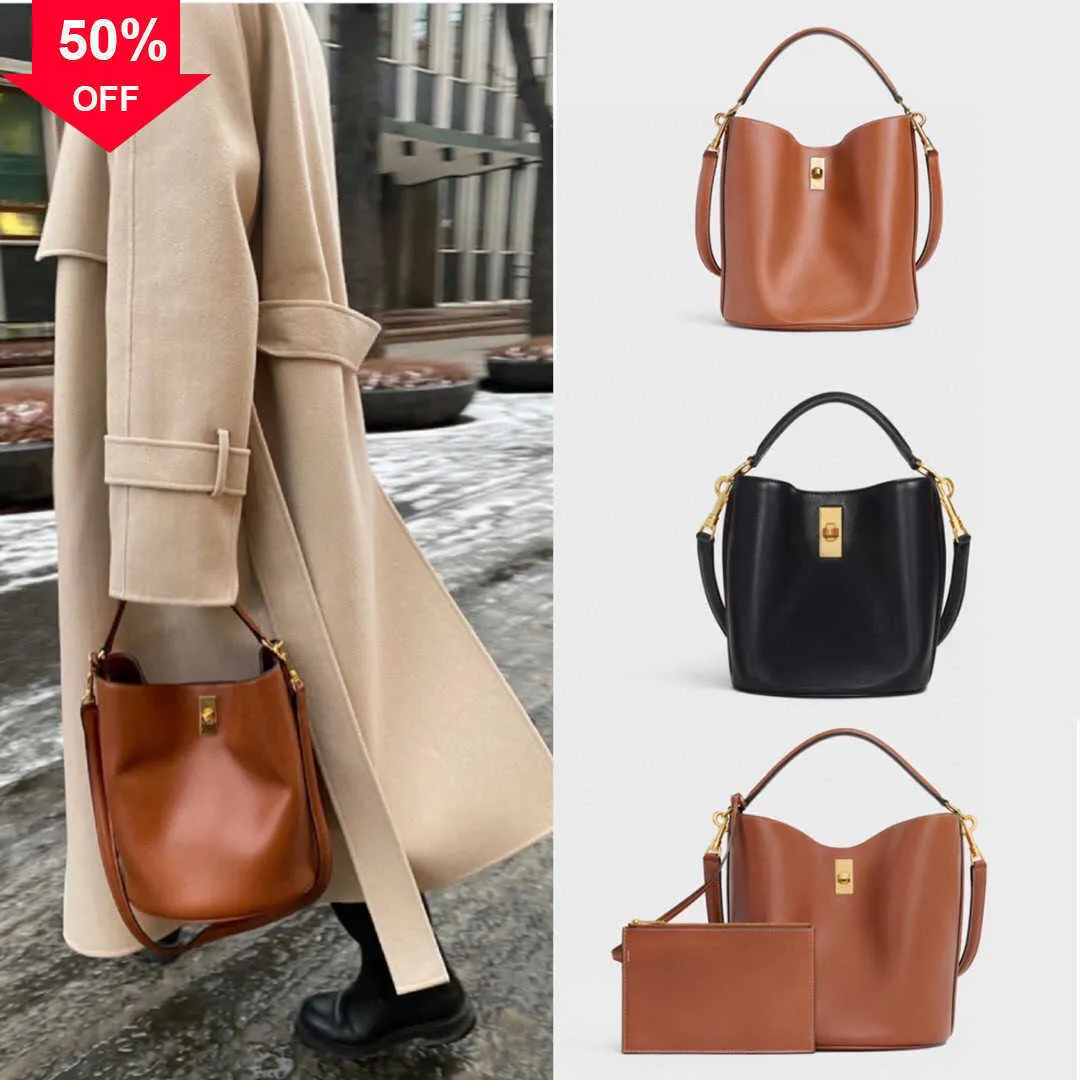 Designer Bags 2022 Spring and Summer New Arc De Triomphe Bucket Leather Women's Versatile Single Shoulder Msenger Bag Mother Factory Direct Sale