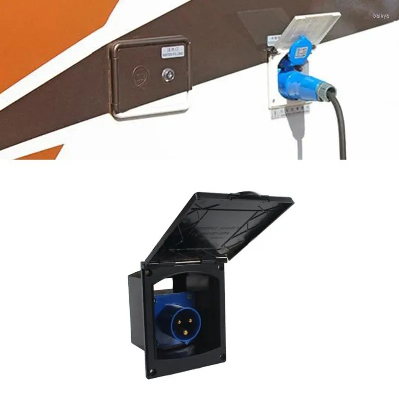 16A External Flush Hook Up Power Outlet For Motorhomes And Trailers All