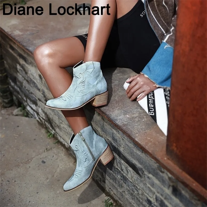 Save Big on Bulk Women's Pointed Ankle Boots Ladies Casual Ankle Boots:  Women's Pointed Toe Cowboy Boots In Retro Faux Leather Versatile Ankle  Booties