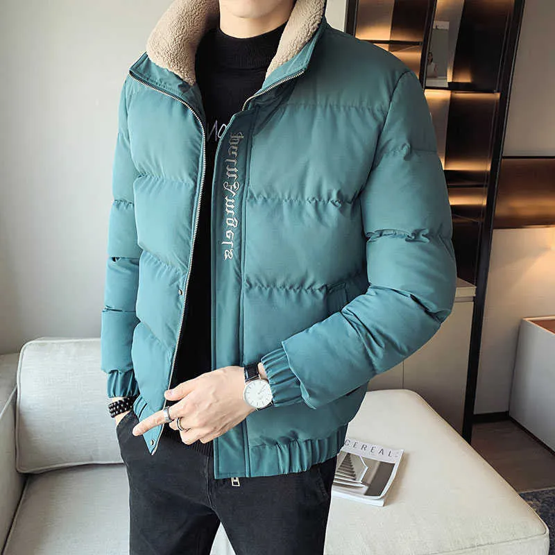 Men's Jackets Puffer Jacket Men Autumn Winter Coats Men Streetwear Coats Fur Collar Warm Thicken Slim Fit Casual Jackets Outdoor Clothing Men G221013