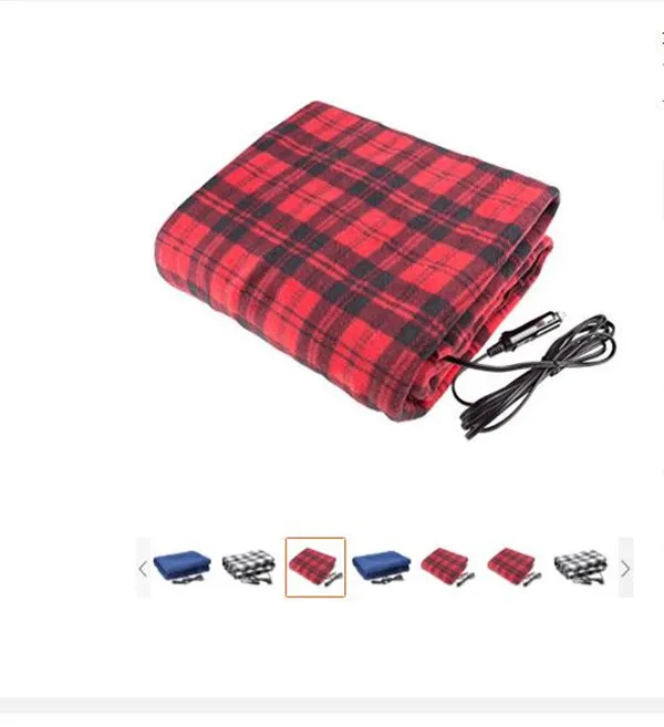 Couverture électrique Amazon Car Euro 12V Couverture de chauffage CAPE Couverture chauffante 150x110cm