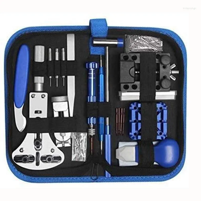 Watch Repair Kits 185 PCS Tools Battery Change Replacement Back Opener Kit Spring Bar Tool Box