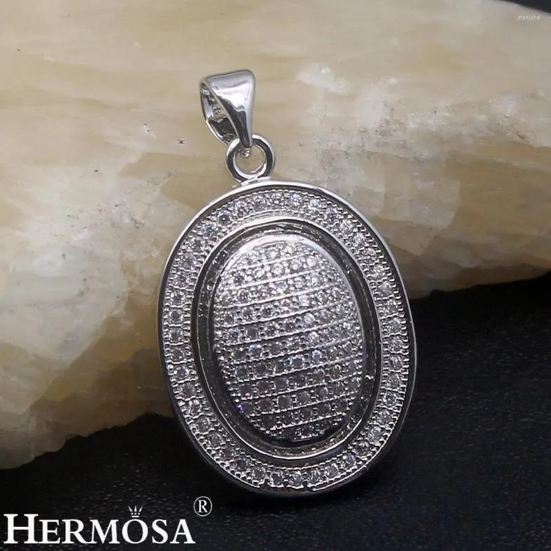 Pendant Necklaces Hermosa 4mm Pendants Oval Shaped Design Necklace For Women Grace Gift Fashion Ladies Jewelry