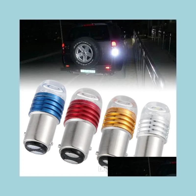 Car Bulbs 2Pcs 1156 Ba15S 1157 Bay15D P21W Dc 12V Led Car Reverse Light Brake Lamp Tail Stop Bb Drop Delivery 2022 Mobiles Motorcycle Dhds4