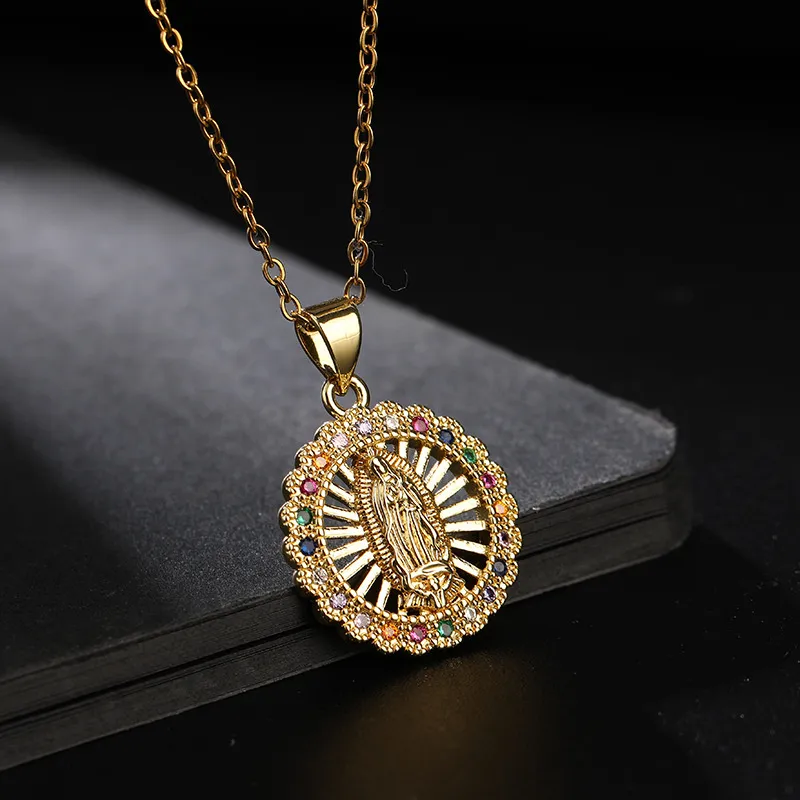 Catholic Jewelry For Men Stainless Steel Religious Pendant Necklace ...