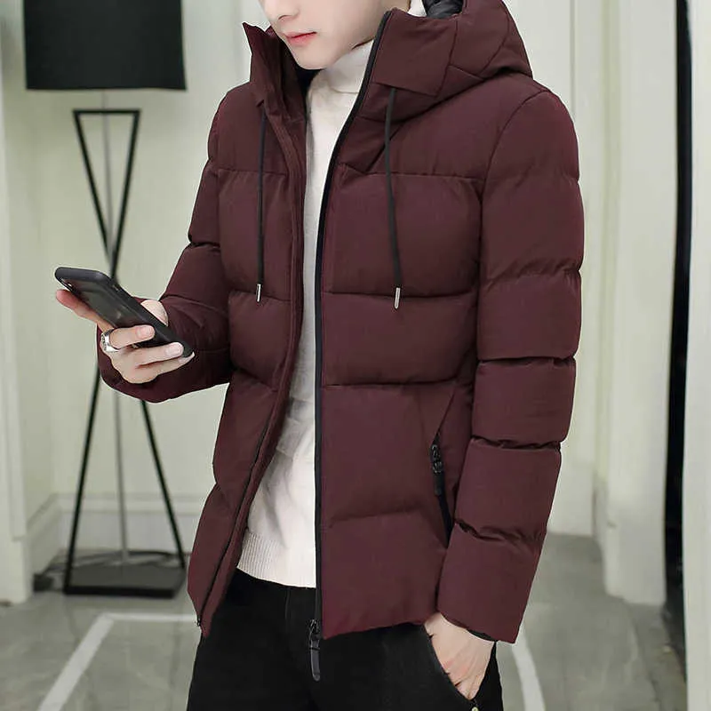 Men's Jackets Men Winter Coats Hooded Down Jackets Slim Casual Jaquetas New Fashion Male Thicker Warm Fit Parkas Winer Jackets Size 4XL G221013