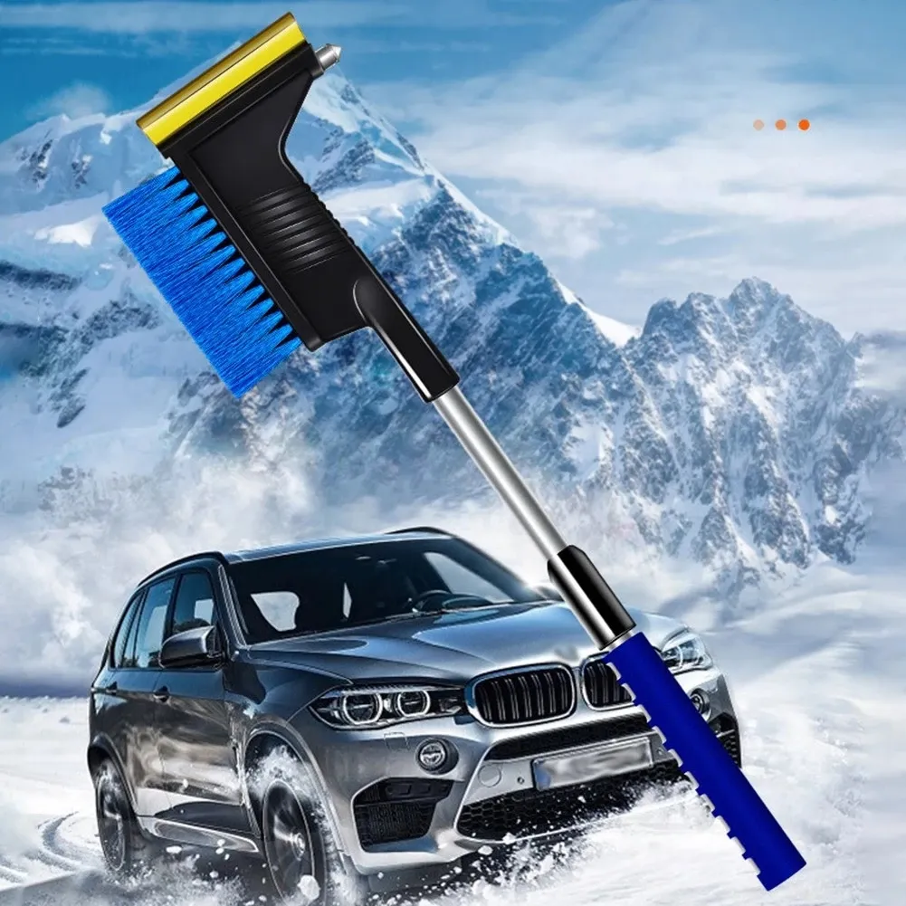 Brosse à neige télescopique ABS pratique pour voiture, pelle à neige  d'hiver, grattoir de dégivrage pour verre