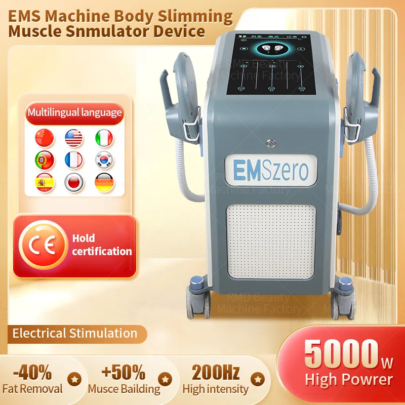 2024 DLS-EMSLIM EMS Pro Electro Magnetic Muscle Commulator 14 Tesla RF Emszero Neo Sculpt Sculpt Machine Train Train Emszero
