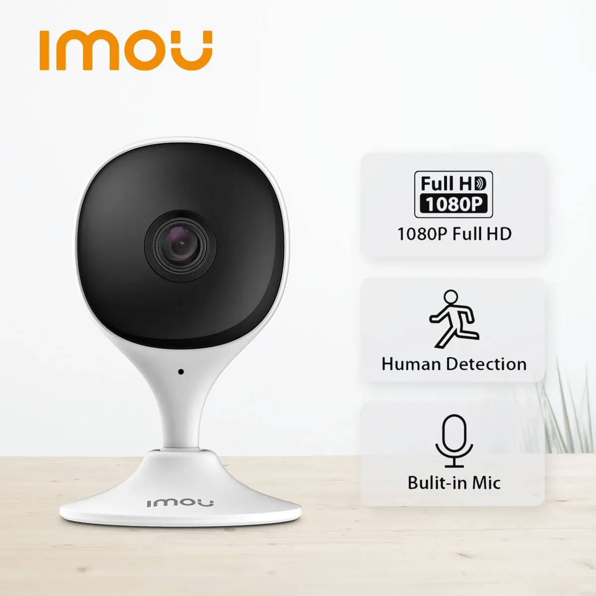 IP Cameras IMOU Cue 2c Wifi Baby Monitor Human Detection Compact Smart Night Vision Indoor Mini Surveillance 221018