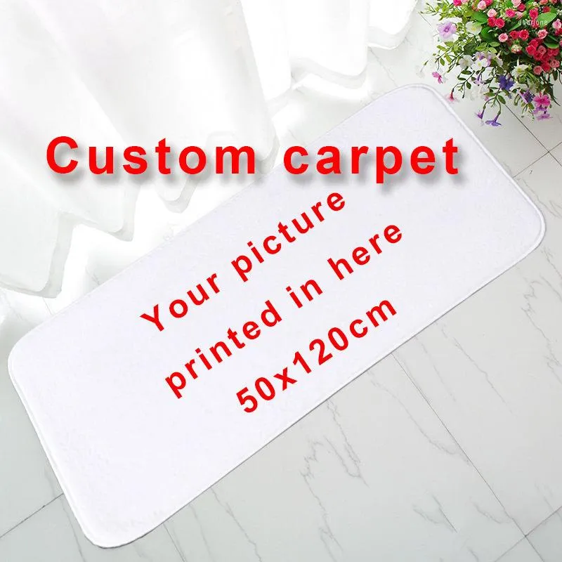 Teppiche 60x180cm Maßgeschneiderte Matte Anti-Rutsch-Teppich Drucken Sie Ihr Designbild Po Flanellboden Maßgeschneidert für Badezimmertür Wohnzimmer