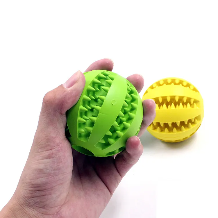 Bolas de borracha interativas para brinquedos de cachorro Toys de cachorro Toy de mastigação de gato pequeno Limpeza de dente grande indestrutível