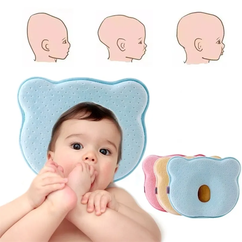 Poduszki Poduszka dla niemowląt Memory Foam born Baby Oddychające poduszki kształtujące, aby zapobiec płaskiej głowie Ergonomiczne 221018