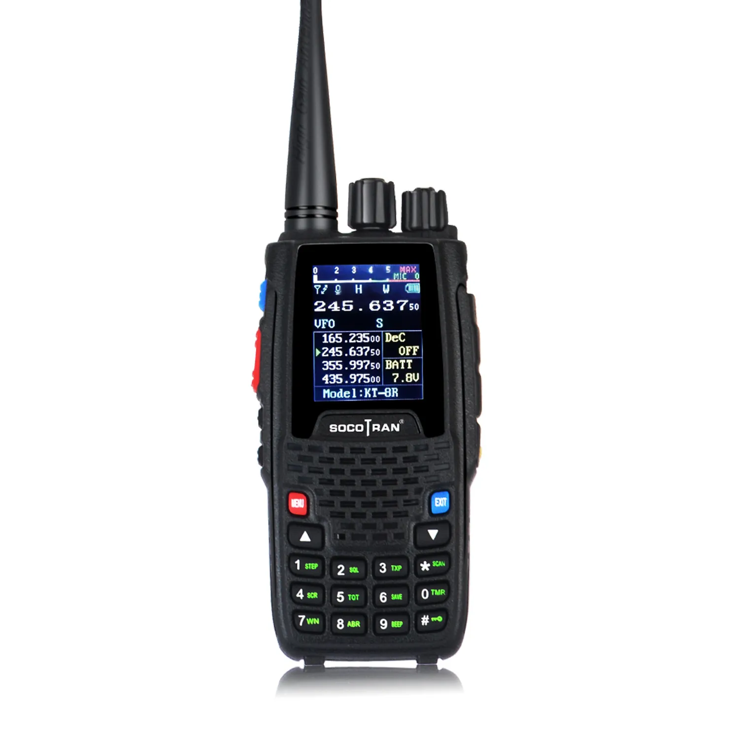 Talkie-walkie quadri-bande portable Radio bidirectionnelle KT 8R 4 bandes interphone extérieur UHF VHF jambon émetteur-récepteur 221017