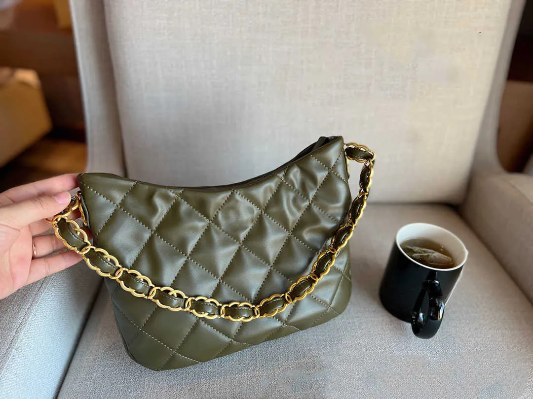 Bolsas de bolsa de inverno bolsas de compras bolsa de bolsa de ombro de luxo mulheres crossbody olive verde de grande capacidade Pochette Pochette