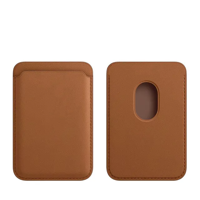 Carteira Magnética de Couro Porta-Cartões Estojo Macsafe para Magsafe IPhone 13 11 14 Pro Max Plus 12 Mini Mac Capa Segura Acessórios