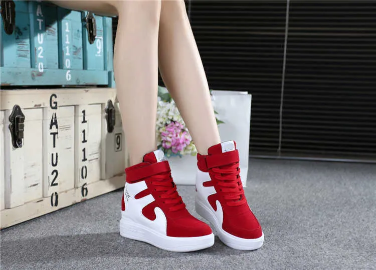 Red high top sneakers womens hotsell