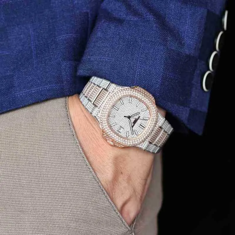 Zircon Crystal Swiss Watch Bodafili Stars och Nautilus Importerad rörelse Sapphire Mirror Leisure Elegant 7KAX