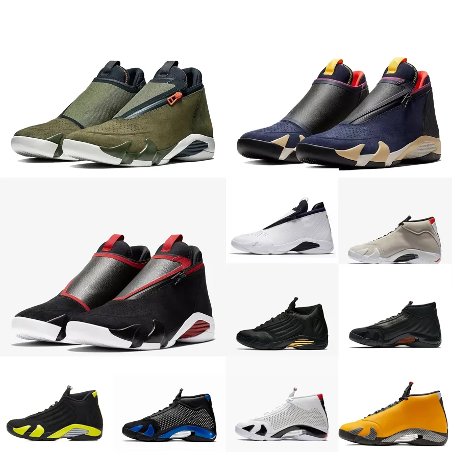 Retro Mens Jumpman Z 14 Basketball Shoes 14s Sneakers Black Gold