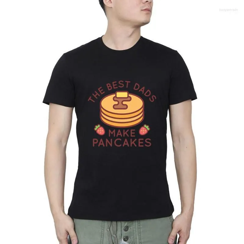 T-shirts masculins T-shirts masculins Les papas font des crêpes T-shirt d'été décontracté streetwear o cou