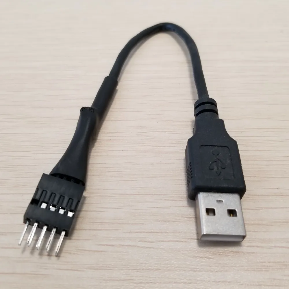 Cavo prolunga per scheda madre PC da 9 pin maschio a USB A maschio affidabile e durevole, compatibilà universale  7