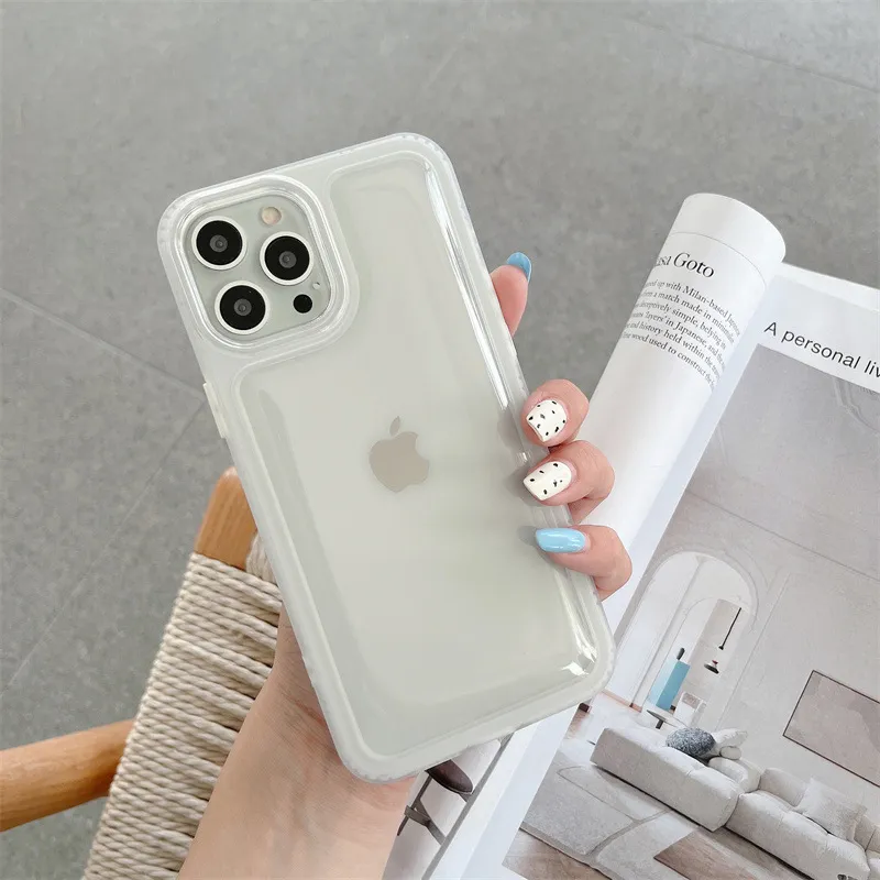 iPhone 15 14 Plus 13 12 11 Pro Max XR XS X携帯電話バックカバーCAPA Funda Protective Case の衝撃プルーフゼリーソフトケース