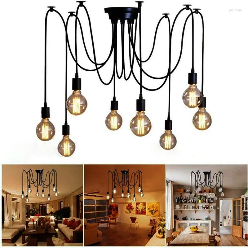 Lampes suspendues Lampe Led Vintage Décor Plusieurs Sources de Lumière Cuisine Décoration de La Maison Accessoires Pour Salon Baseus Éclairage E27