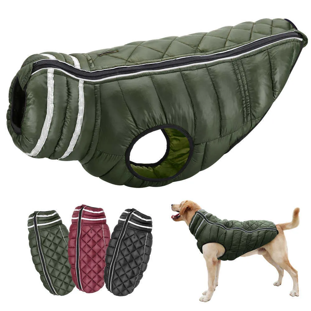Abbigliamento per cani inverno spesso vestiti per cani grossi mantello impermeabile per cappotto per cane morbido cagnolone riflettente giubbotto per pet vestiti per cagnolini di grandi dimensioni pitbull t221018