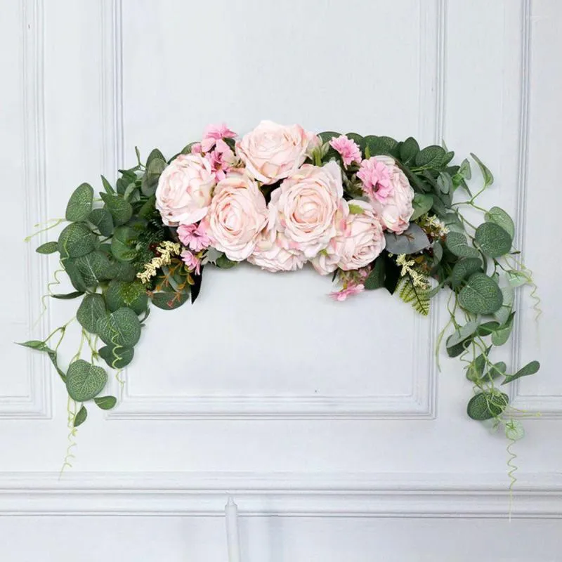 Artificial Flower Wreath Realistic Party Wall Ceremony Wedding Floral Fake Plant Artificial