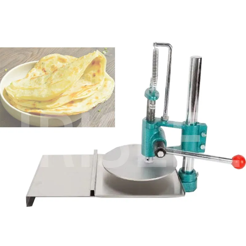 Máquina de achatamento de massa de pizza/massa manual de pressão/manuals pizzas prensa