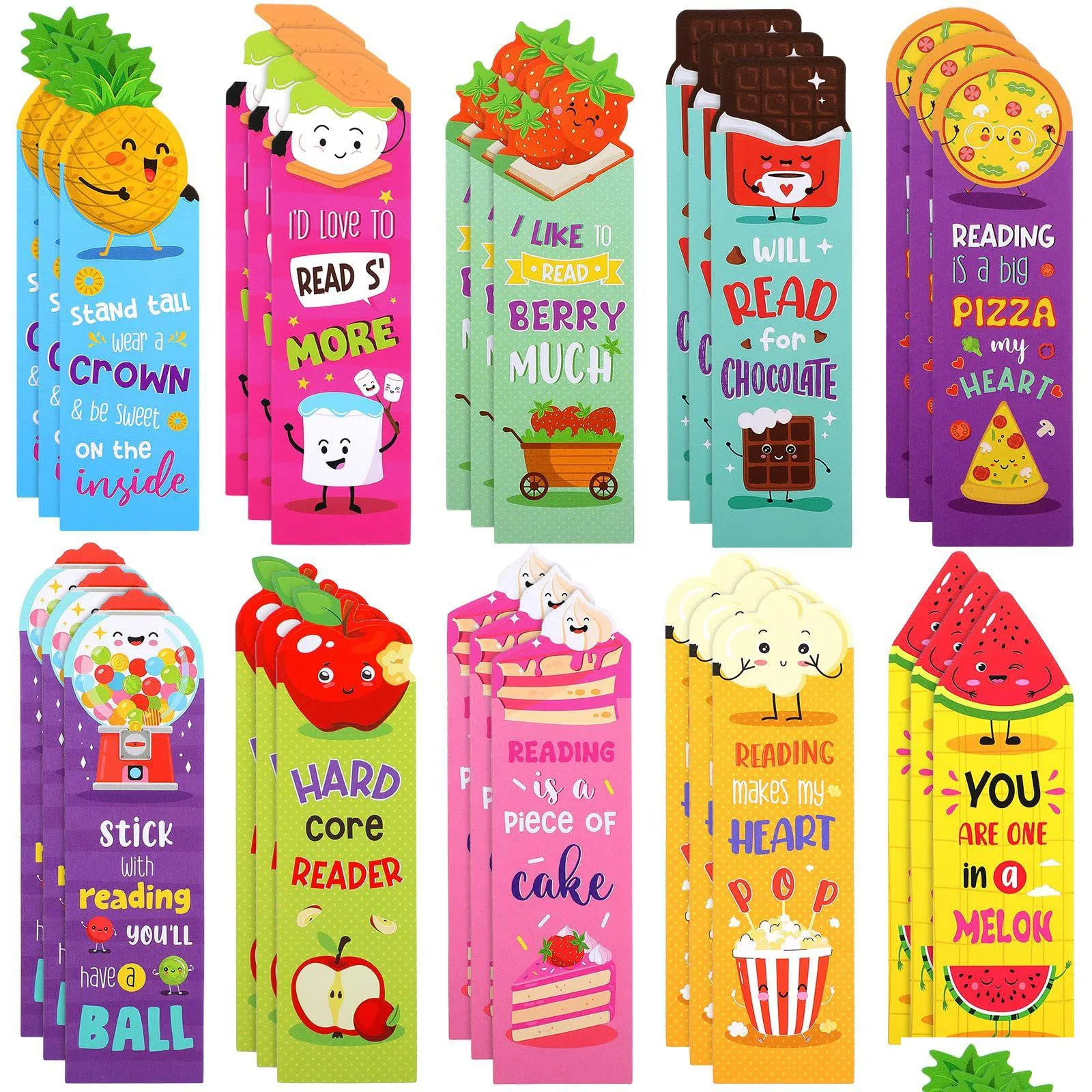 Bookmark Bookmark Scented Bookmarks Scratch And Sniff Fruit Food Theme Sayings Assorted Cute For Students Teens Lovers 10 Styles Drop Dhnzp