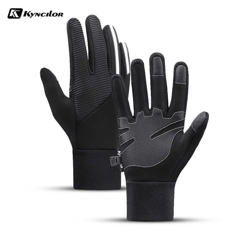 Skihandschoenen Men Dames Waterdichte wintercyclinghandschoenen Winddichte antislip Outdoor Sport Ski Ski -Snow Gloves Cycling Running Warm Glove L221017