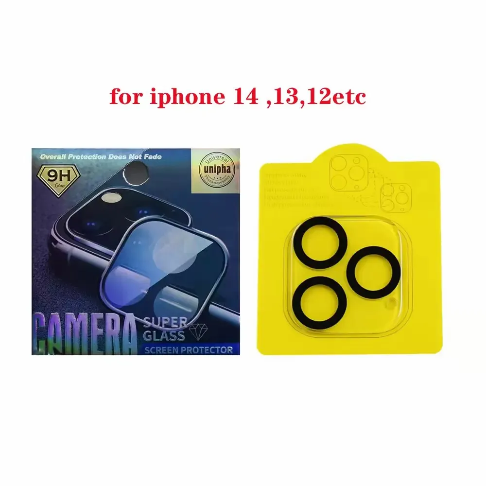 Gehard glas Achtercamera Lensbeschermer Schermbeschermers Film voor iPhone 15 14 Plus 13 12 11 Pro Max Krasbestendig Volledige dekking met retailverpakking