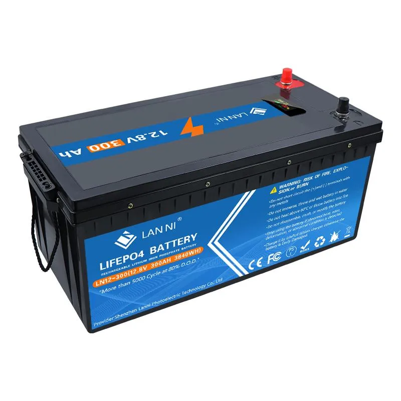 12V300AH LIFEP04 Batterij met ingebouwde BMS Deep Cycle Life Time tot 10 jaar