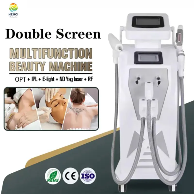 2023 IPL Elight Laser Hair Removal Multifunction Machine Nd Yag Tattoo Removal RF Face Lift 2 jaar garantielogo -aanpassing