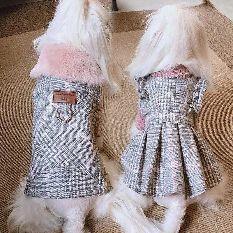 Hundebekleidung Verdickung Warmer Hundemantel Haustierkleidung Weste für den Winter Welpe Katze Hund Kleid Jacke Paar Kleidung XS-XL Haustiere Kostüm Mops TE8892 T221018