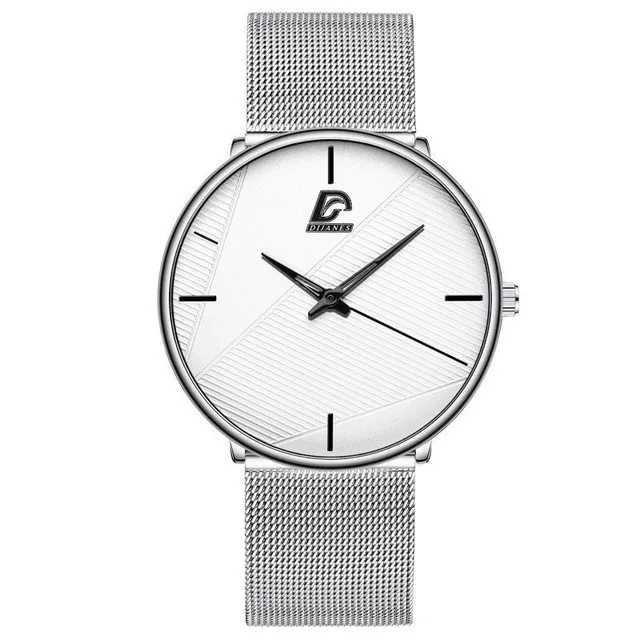 HBP -klockor f￶r herrkvartsklocka Designer Sports armbandsur White Dial Montres de Luxe