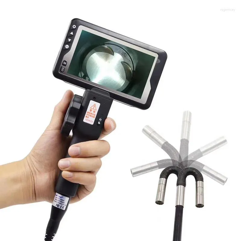 Caméra d'inspection vidéoscope à endoscope articulé bidirectionnel avec moniteur LCD 8MM 4.5 "pour la mécanique des avions automobiles