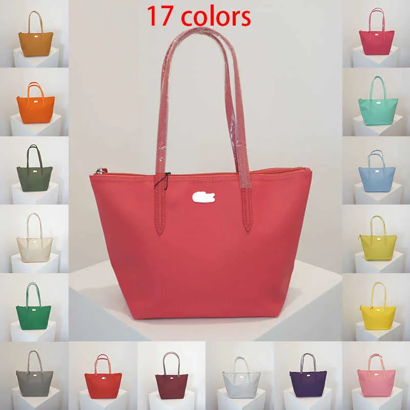 Nuevos Totes Francia Lacostbag Diseñador Bolsa de asas Mujeres Bolso de cocodrilo Bolsos de compras de gran capacidad Bolso de hombro Bolsos cruzados 221019