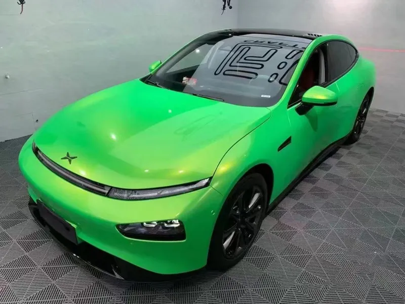 Magic Coral Kelly Green Vinyl Wrap Adhesive Sticker Decal Gold Green Gloss Car Wrapping Foil Roll Quality Garanti