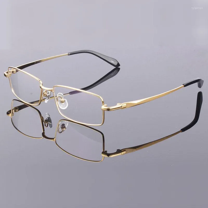 Okulary przeciwsłoneczne Ramki Reven Jate Titanium stopy okulary okulary pełne obręczy prostokątne metalowe okulary optyczne okulary recepty