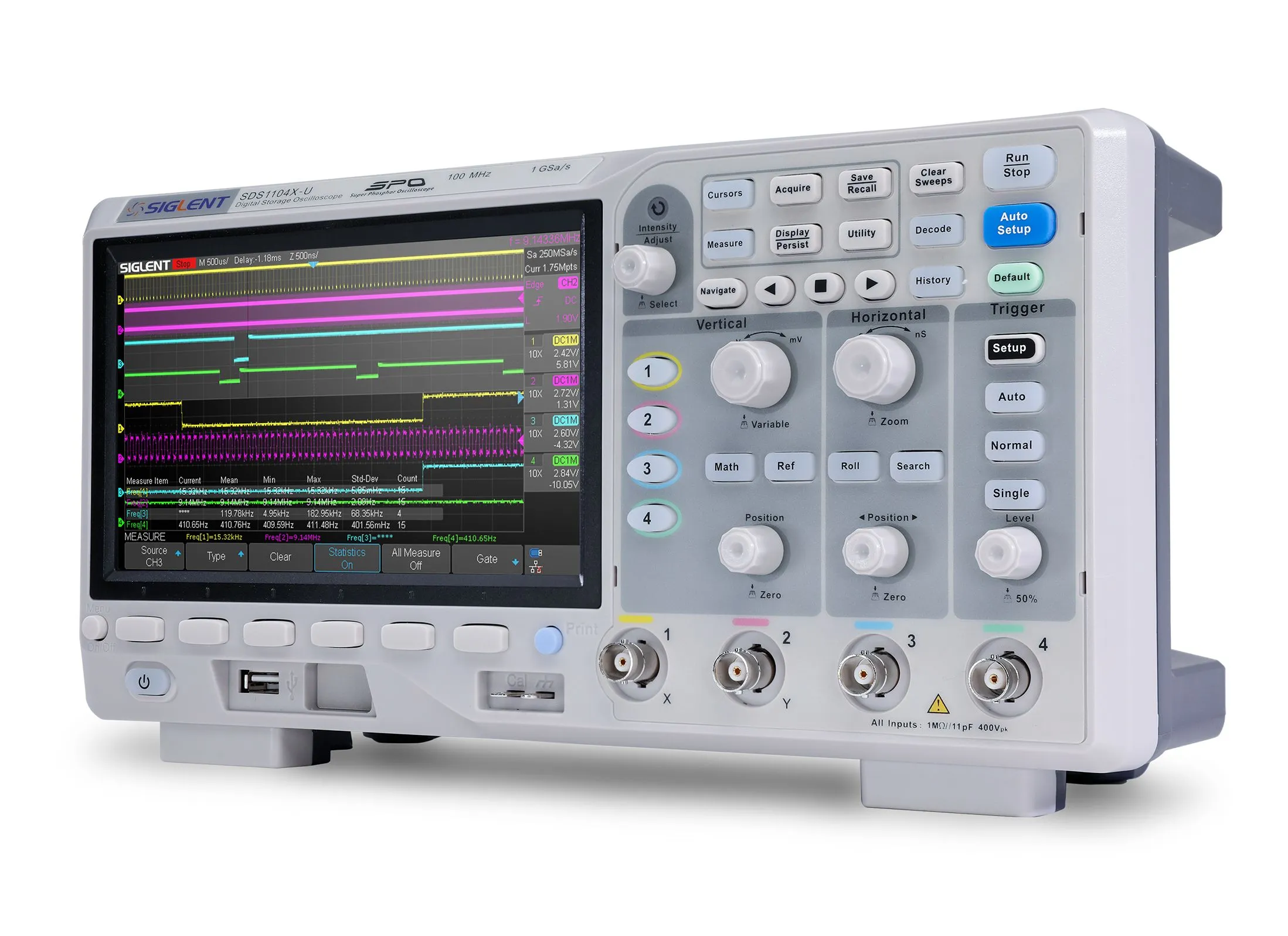 Analysera instrument Siglent SDS1000X-U Superfosfor oscilloskop