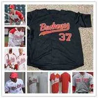 Custom College Baseball Ohio State Buckeyes OSU Jersey Nick Erwin Dillon Dingler Nolan Clegg Mitchell Okuley Colton Bauer Sam Wils253u