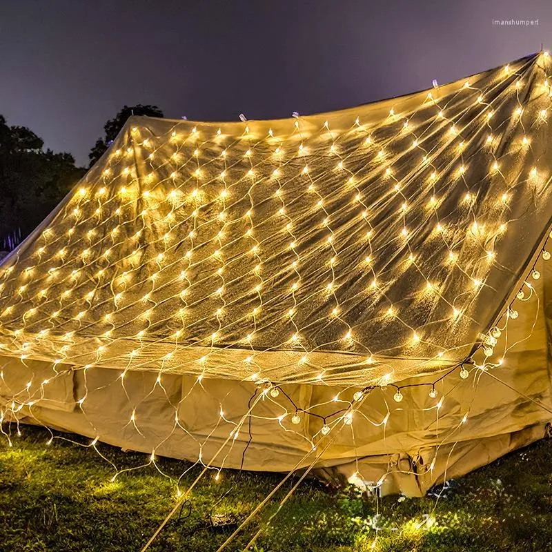 Stringhe Luci natalizie Stringa per esterni Rete Fata Natale Festa Giardino Decorazione di nozze