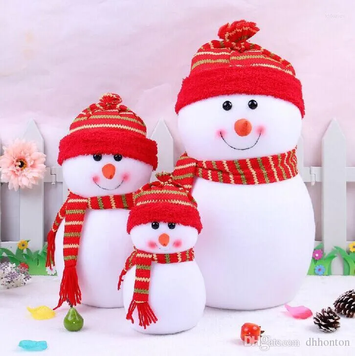 Christmas Decorations Outdoor DecoChritmas Small Snowman With Colorful For Chrismas Cute Scene Santa Claus Xma