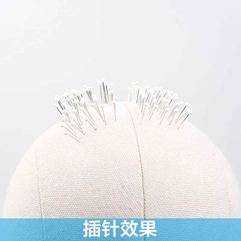 Tête artificielle modèle toile tête moule finition perruque morceau de cheveux tête modèle toile antidérapante pour insérer des aiguilles moule chauve il